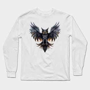 Halloween Goth Owl Long Sleeve T-Shirt